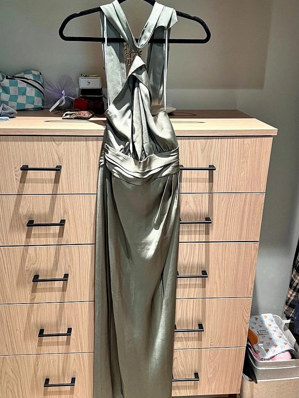 Shona Joy Luxe Gathered Halter Midi Dress - Picture 2 of 6